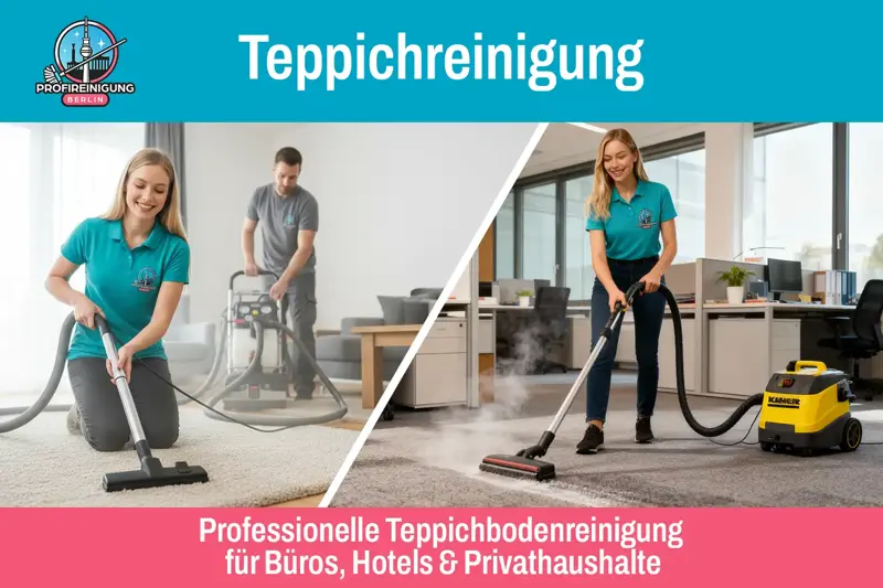 Professional carpet cleaning for offices, hotels and selected homes in Berlin