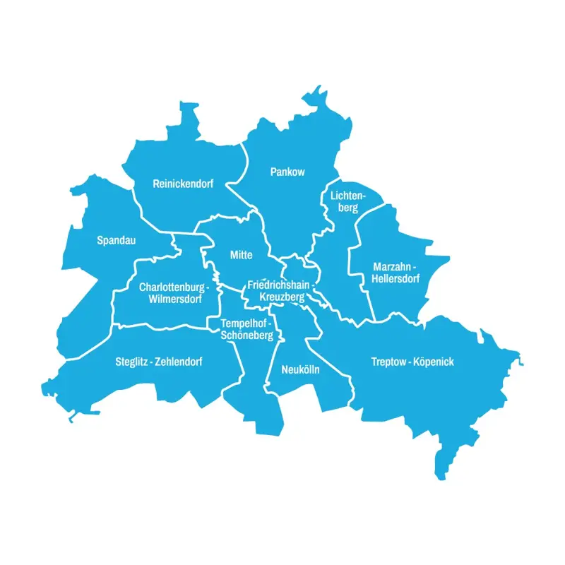 Flexible across Berlin – and nearby areas