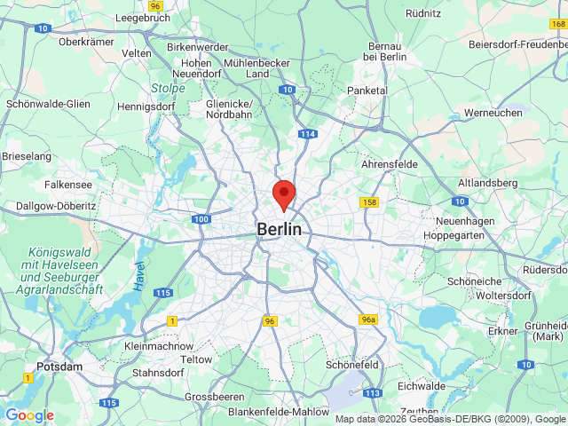Google map: Schönhauser Allee 163 10435 Berlin